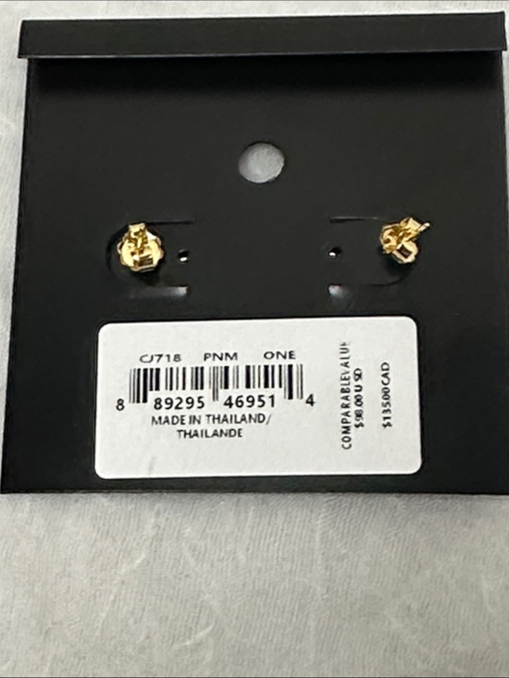 Coach Signature Pave’ Drop C Logo Earrings - Picture 2 of 4